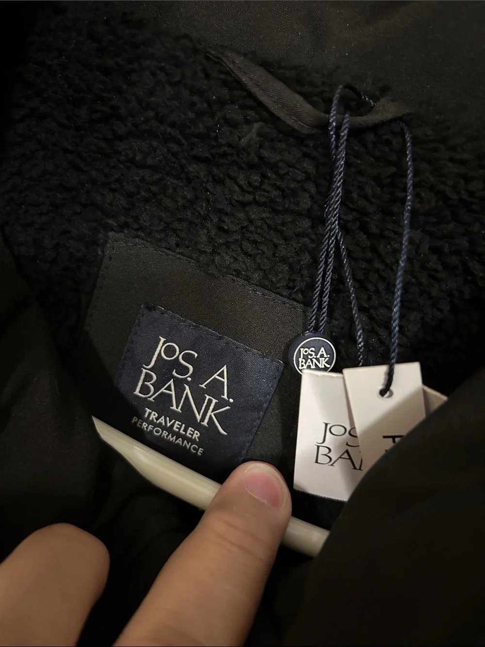 Jos. A. Bank Black Hooded Field Jacket